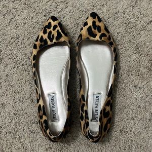 Steve Madden cheetah print flats, worn once